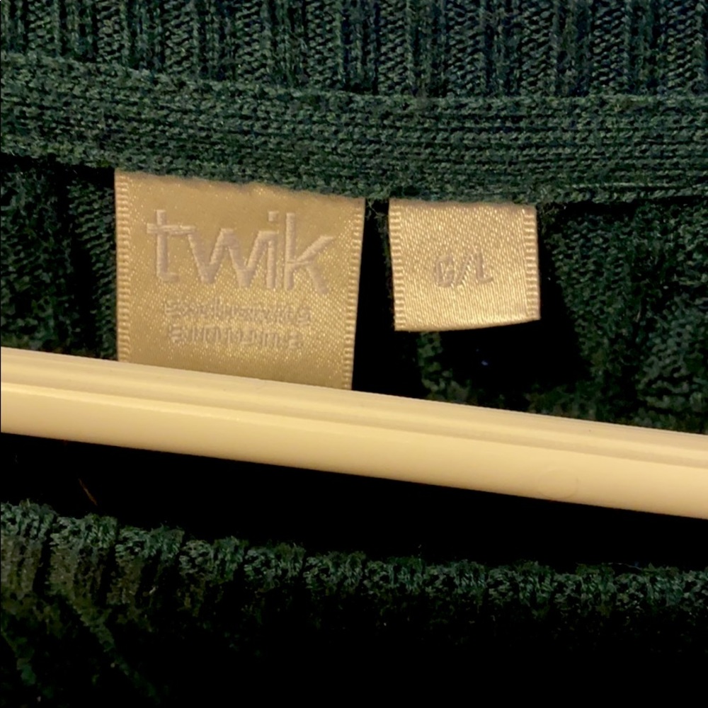 Forest green above the knee
